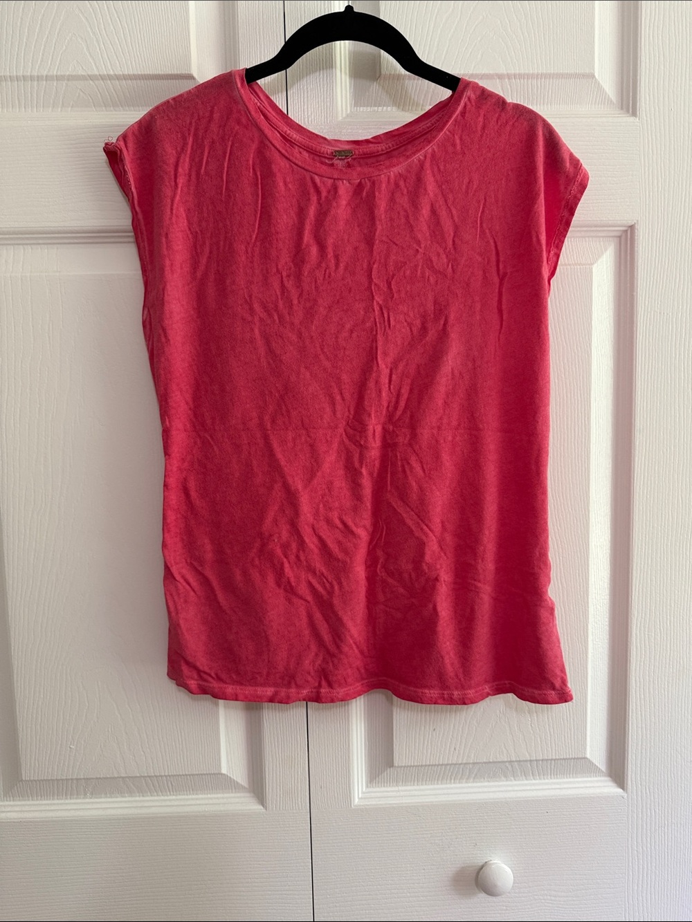 Free People Pink Cap-Sleeve Tank Top
